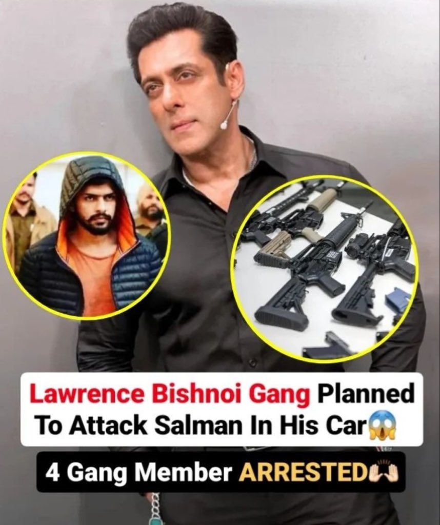 Bishnoi's gang members arrested for planning attack on Salman Khan's car, ordered AK-47 from Pakistan